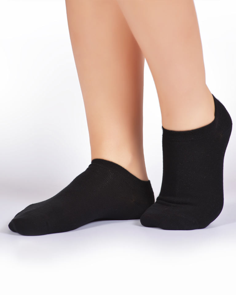 جوراب مشکی مچی نخی