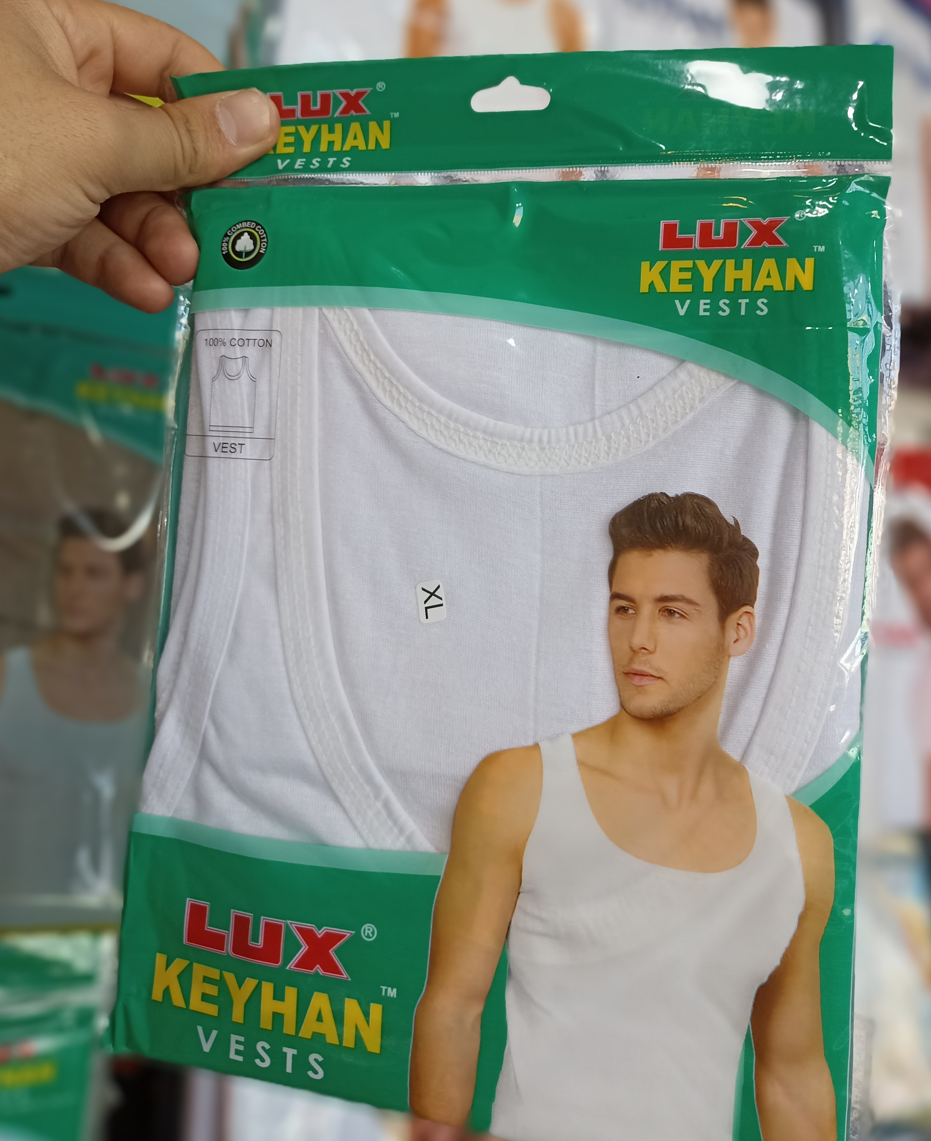 رکابی مردانه برند lux سفید